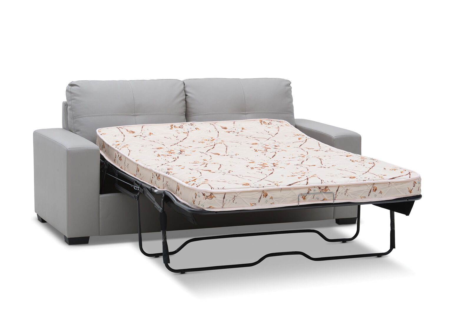 DIAMOND - Leather-Look 2.5 Seater Sofa Bed DIAMOND