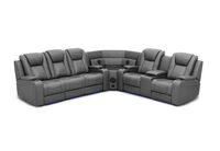 SENTINAL MK2 LEATHER - 5 Piece Corner with RHF Console SENTINAL MK2 LEATHER