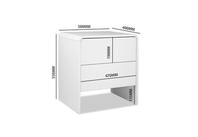 PALMEA - 2 Drawer Bedside
