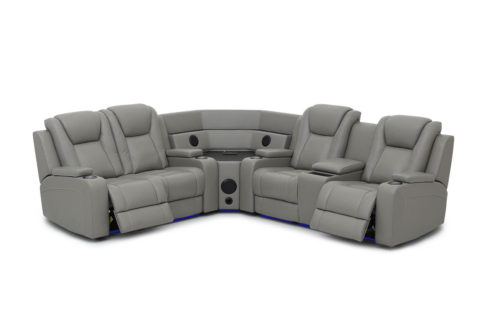 SENTINAL MK2 LEATHER - 4 Piece Corner with RHF Console SENTINAL MK2 LEATHER