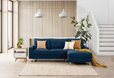 KELLER - Fabric 3 Seat RHF Chaise