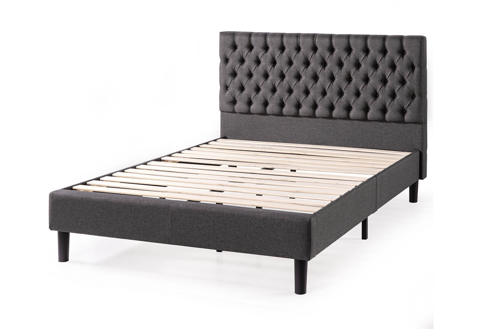 Dark Grey Genna King Bed Amart Furniture Dark Grey Genna King Bed, Dark Grey King Bed