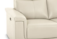 SERGIO LEATHER - 3 Seater with 2 Inbuilt Electric Recliners SERGIO LEATHER