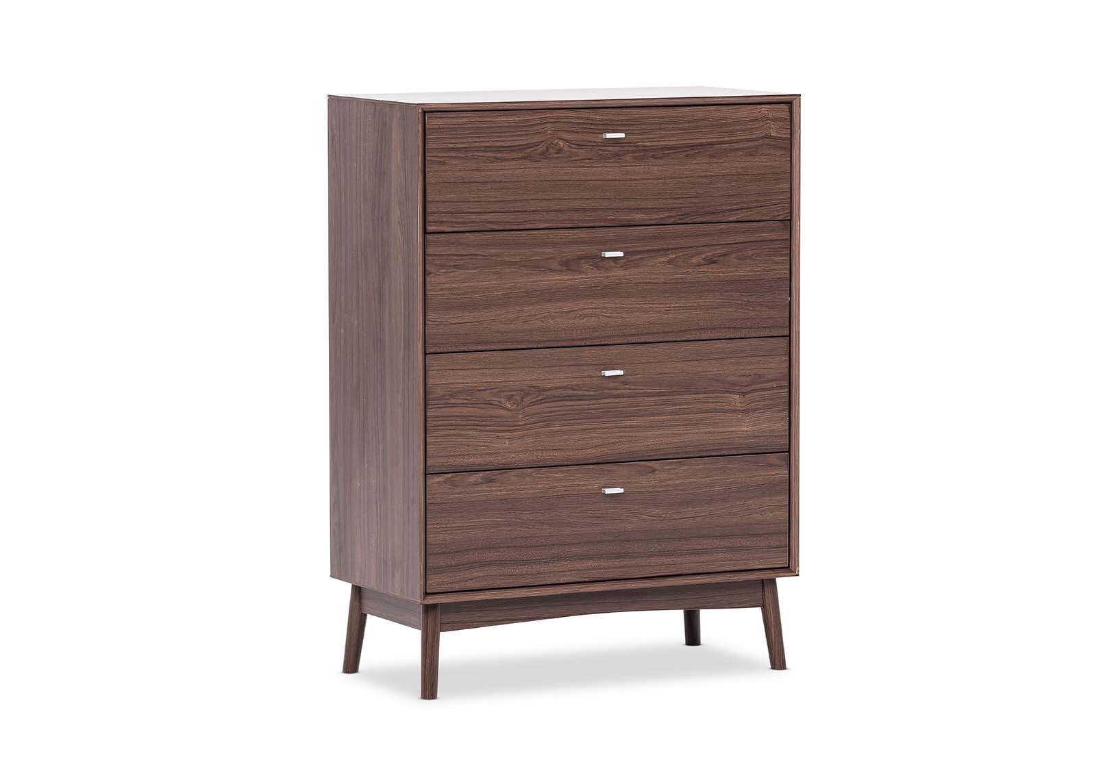 WALNUT BURGESS 4 Drawer Tall Chest