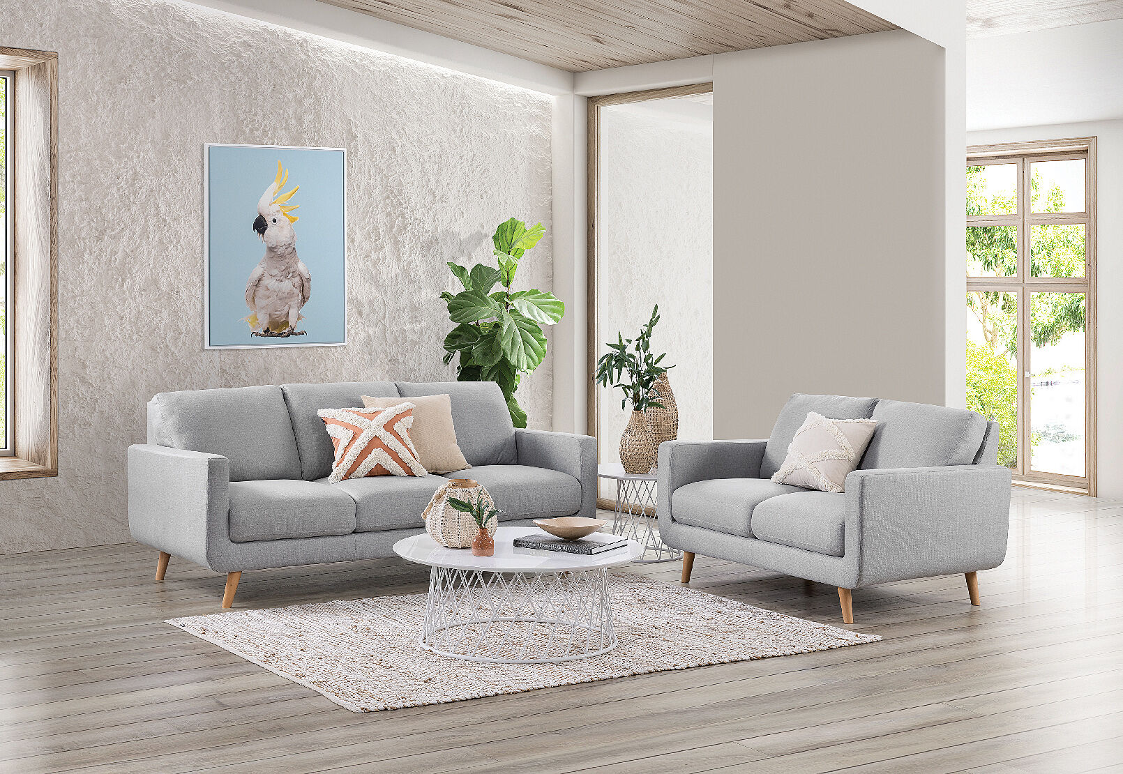 Light grey top lounge suites