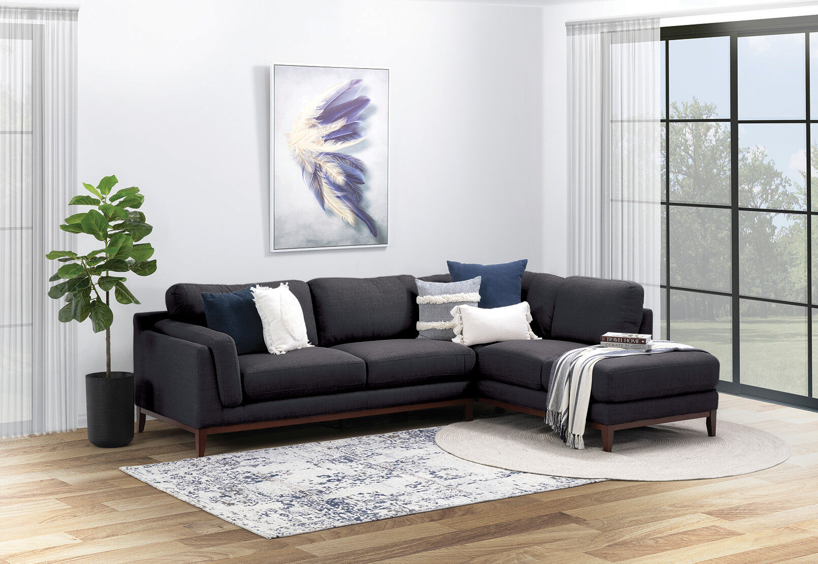 LAURIE - Corner RHF Chaise LAURIE