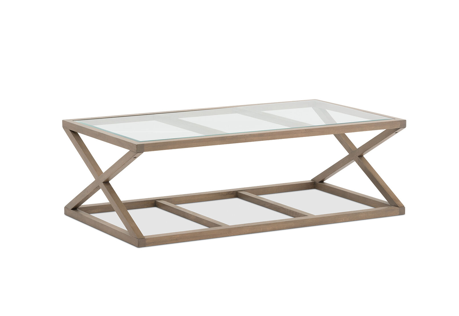 Amart glass coffee top table