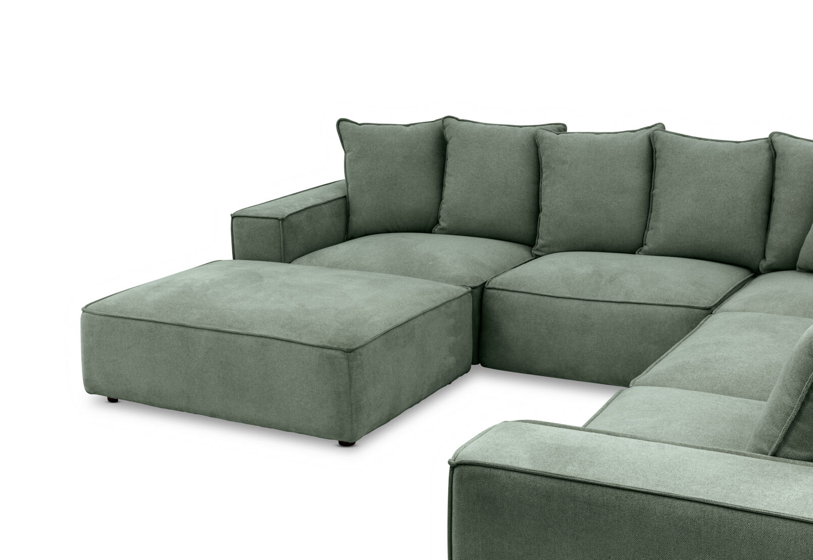 TILLEY FABRIC - Corner Lounge with Ottoman ( Fabric) TILLEY FABRIC