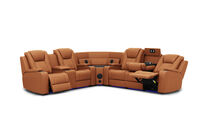 SENTINAL MK2 LEATHER - 5 Piece Corner with LHF Console SENTINAL MK2 LEATHER