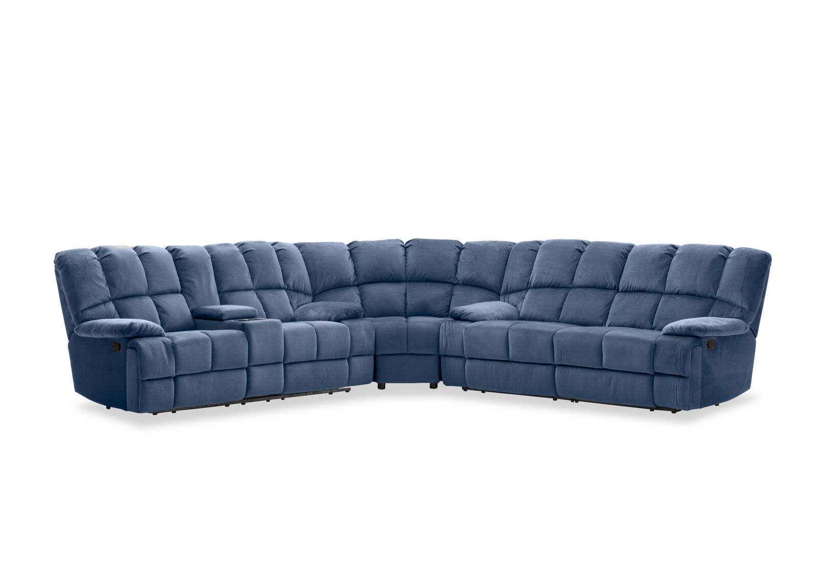 LEBRON FABRIC - Corner with Recliners LEBRON FABRIC