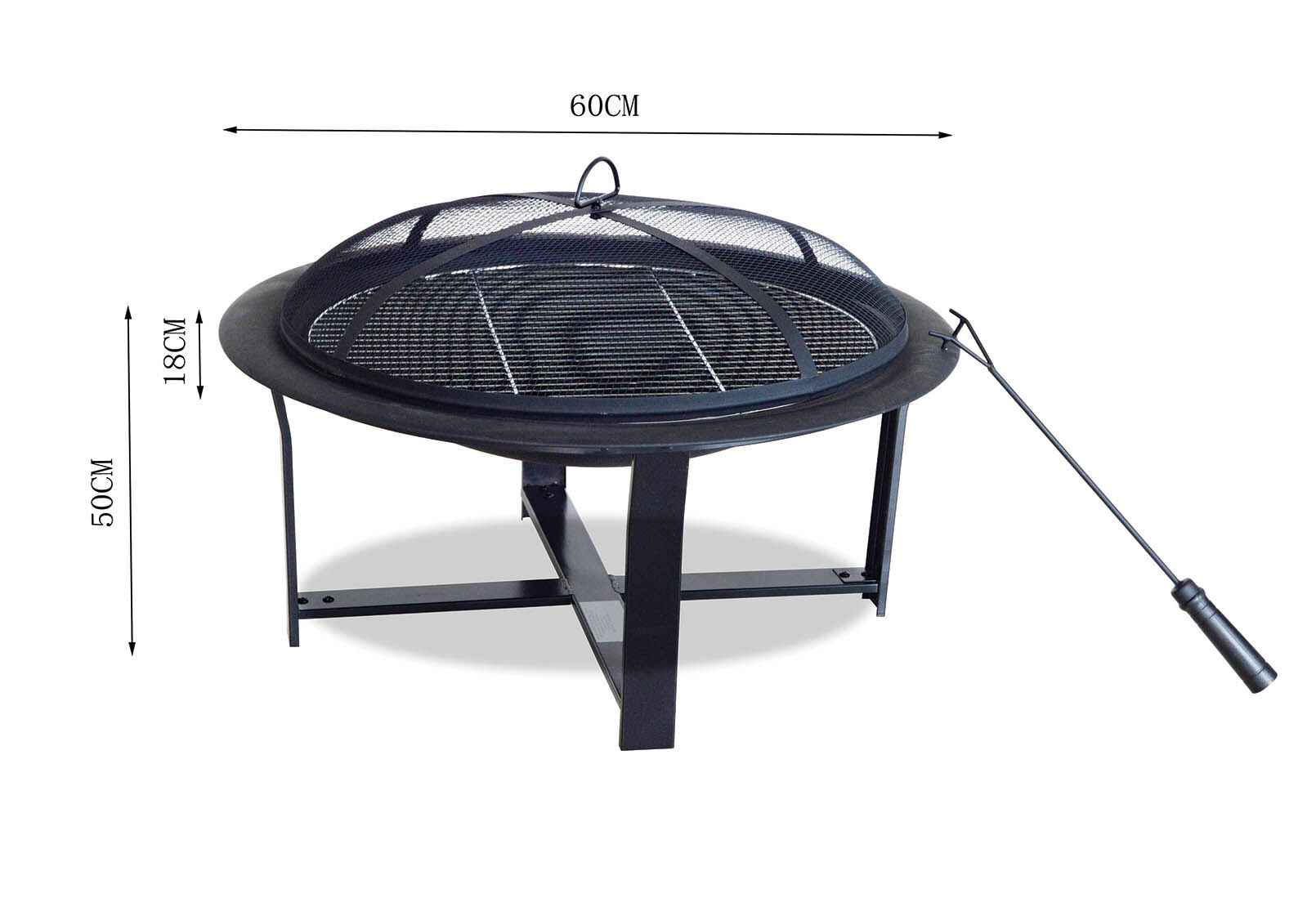 Black Coronda Black Fire Pit With Grill Amart Furniture