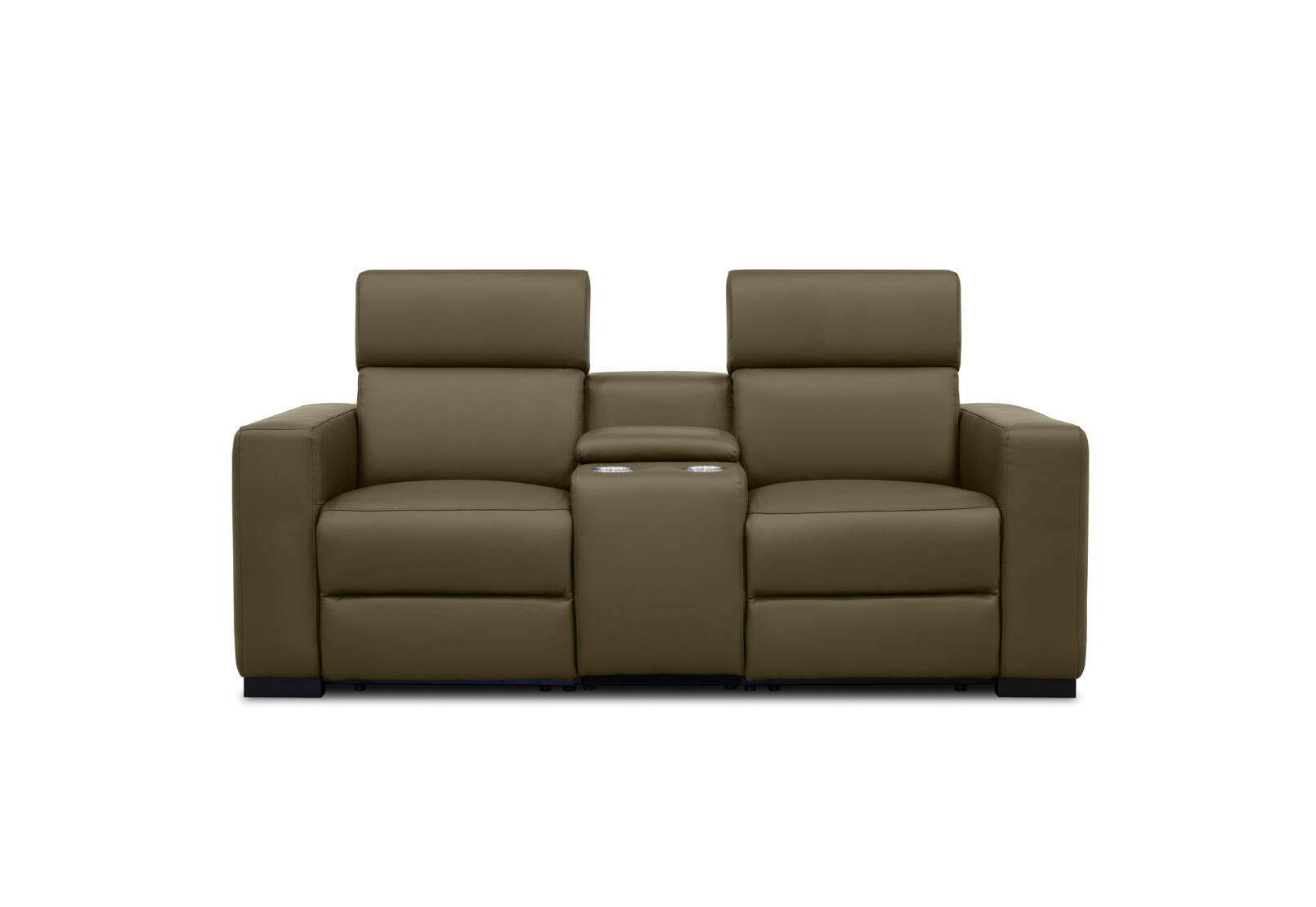 DAMIAN LEATHER - 2 Seater Sofa with 2 inbuilt Electric Recliners DAMIAN LEATHER