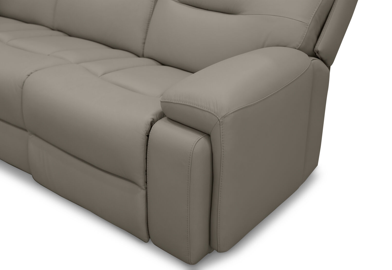 HOLLYWOOD LEATHER - 3 Seater with 2 inbuilt Electric Recliners HOLLYWOOD LEATHER