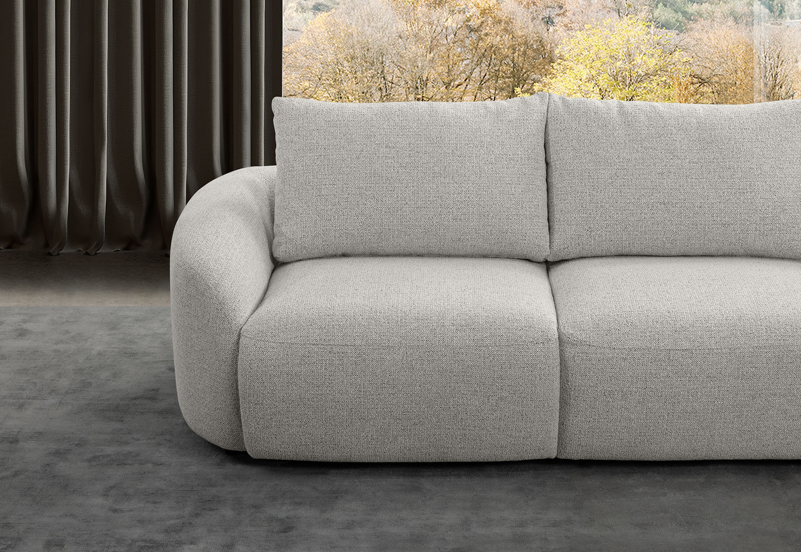 ARETHA FABRIC - 3.5 Seater with 2 Inbuilt Electric Recliners ARETHA FABRIC