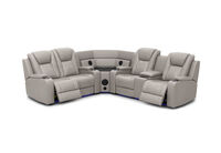 SENTINAL MK2 LEATHER - 4 Piece Corner with RHF Console SENTINAL MK2 LEATHER