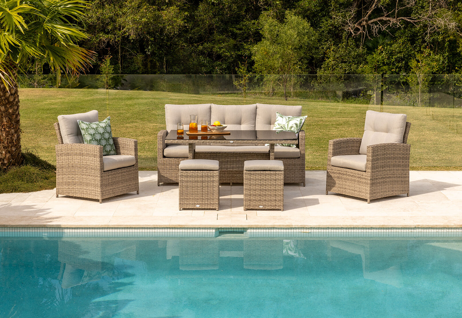 BARBOSA - 6 Piece Outdoor Lounge Dining Setting BARBOSA