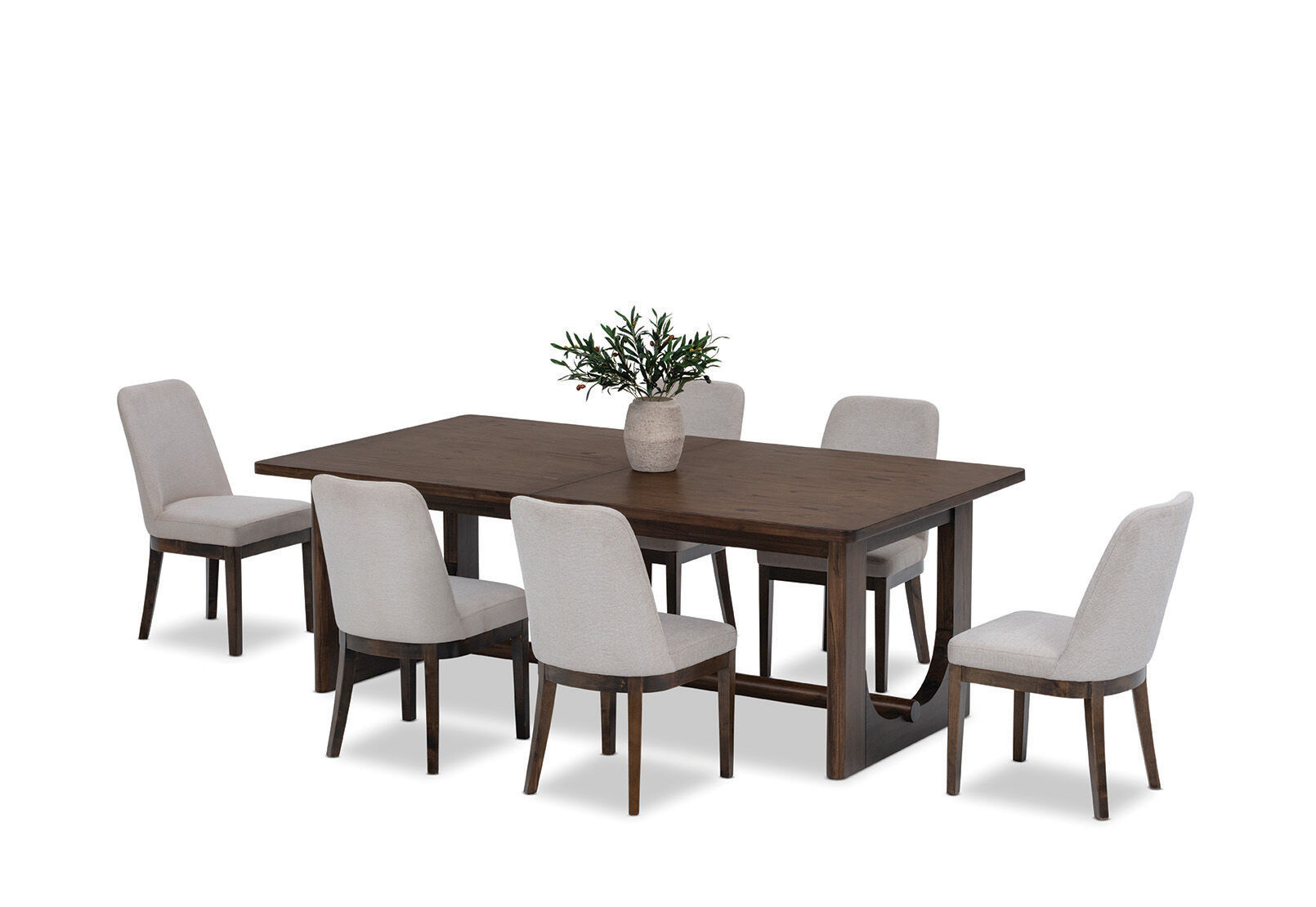 NICCOLO - 7 Piece Extension Dining Suite with Santino Dining Chairs. NICCOLO