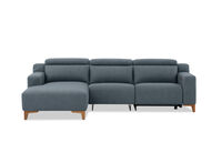 GAGE FABRIC - 3 Seater Sofa with Electric Recliner & LHF Chaise GAGE FABRIC