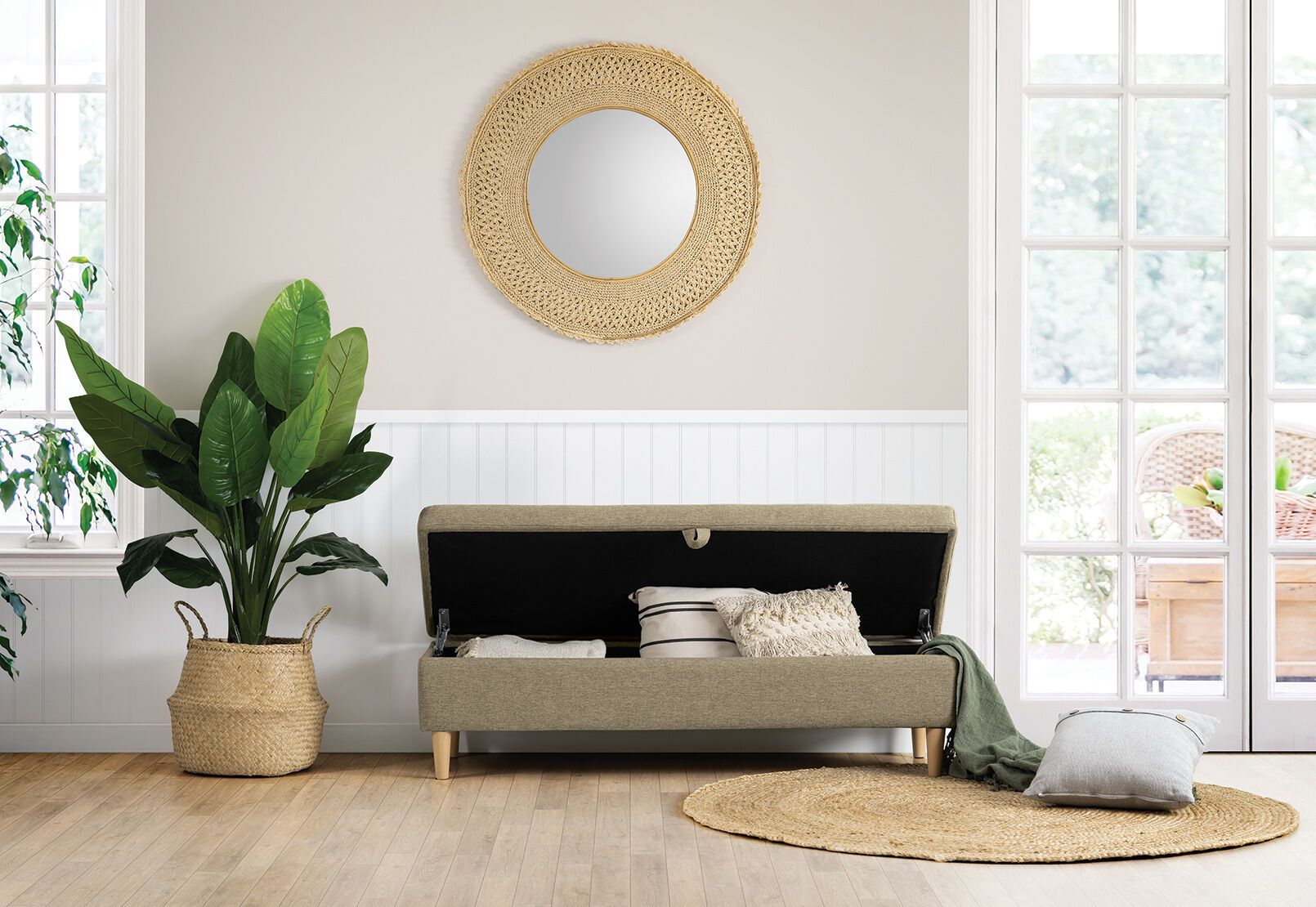 Imogen velvet cheap dining bench