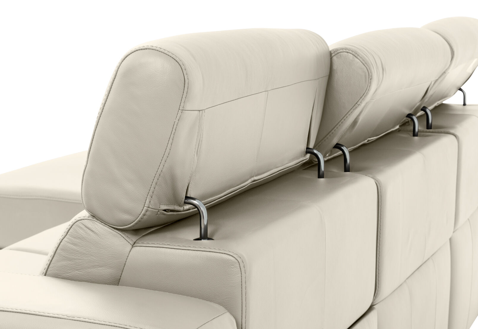 DAMIAN LEATHER - 3 Seater Sofa with LHF Chaise DAMIAN LEATHER