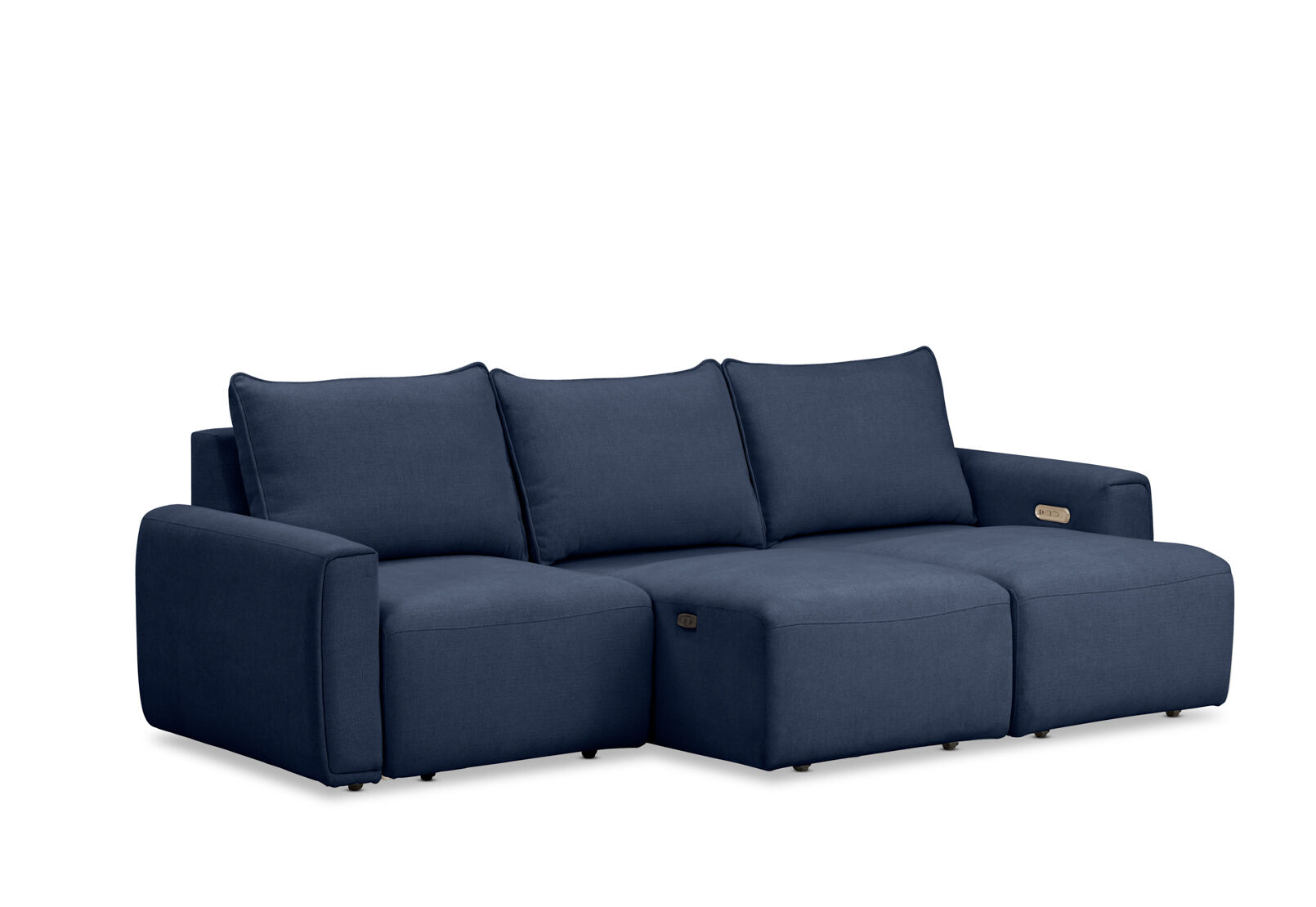 MIKAELA - 3 Seater with Sliding Electric Chaise MIKAELA