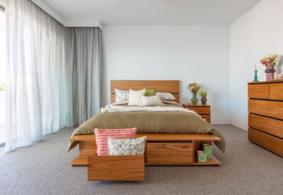 MEDORA - 4 Piece King Tall Chest Bedroom Suite