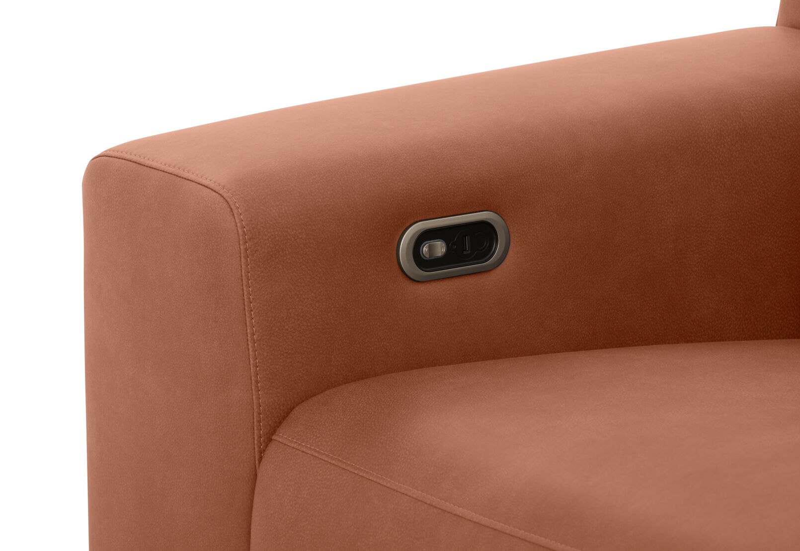 GAGE FABRIC - 3 Seater Sofa with Electric Recliner & RHF Chaise GAGE FABRIC