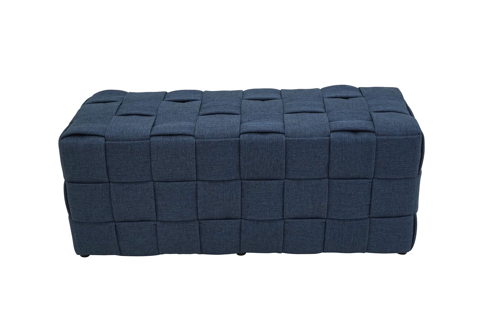 NOLAN - Navy Ottoman Bench NOLAN