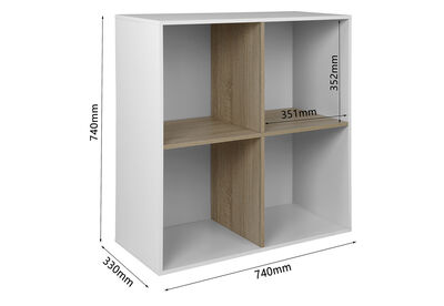 HUFF - 4 Cube Bookshelf