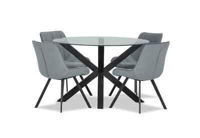 PROMENADE - 5 Piece Dining Suite with Blaze Dining Chairs