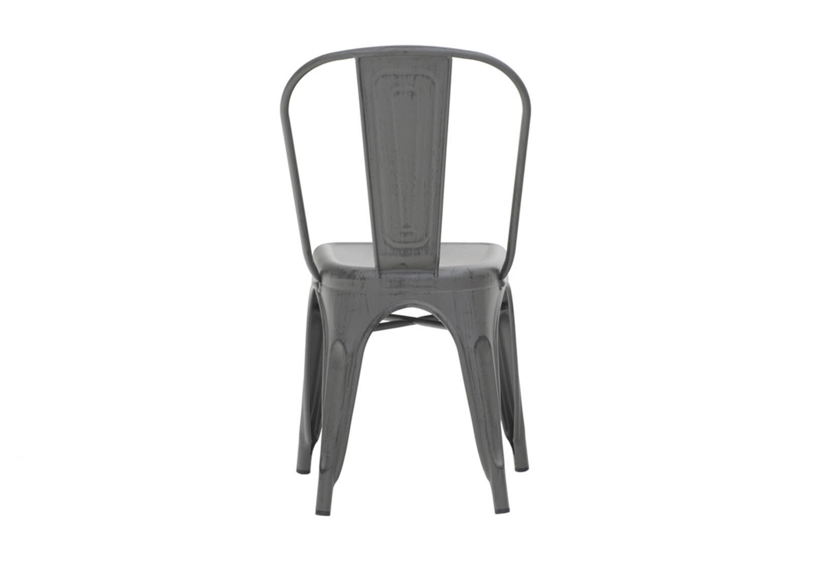 HARZ - Antique Gunmetal Finish Dining Chair HARZ