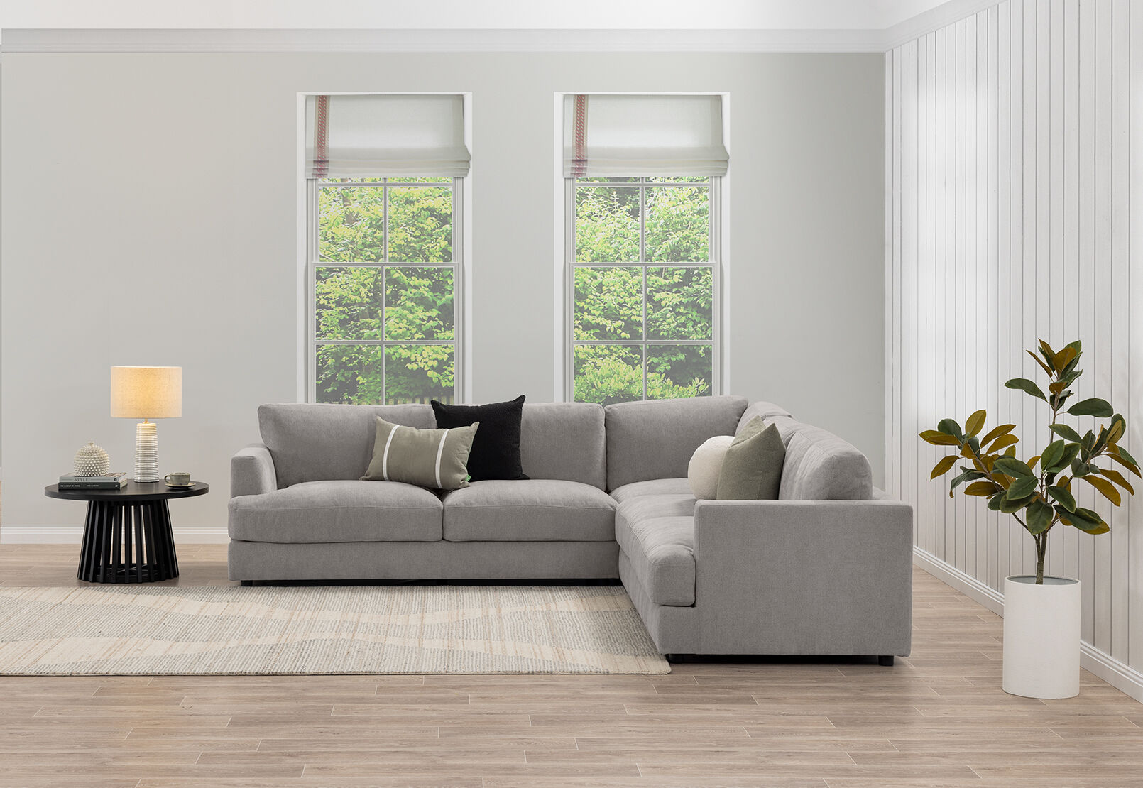 COURTNEY FABRIC - 5 Seater Corner Lounge COURTNEY FABRIC