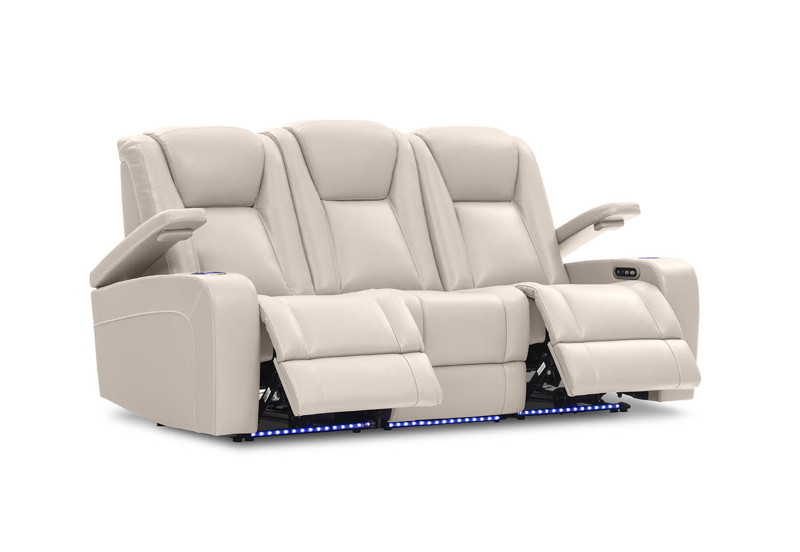SENTINAL MK2 LEATHER - 3 Seater with 2 Electric Recliners SENTINAL MK2 LEATHER