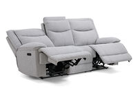 HARLINGEN FABRIC - 3 Seater Electric Recliners with Drop Down Table HARLINGEN FABRIC