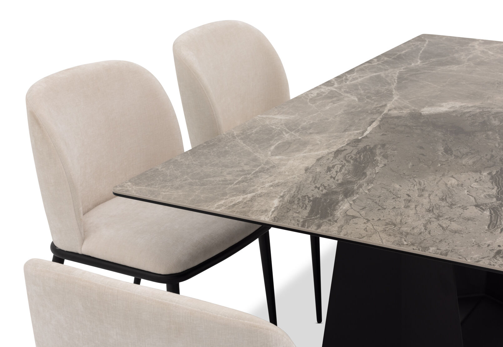 MILAS - 7 Piece Dining Suite with Cedric Dining Chairs. MILAS