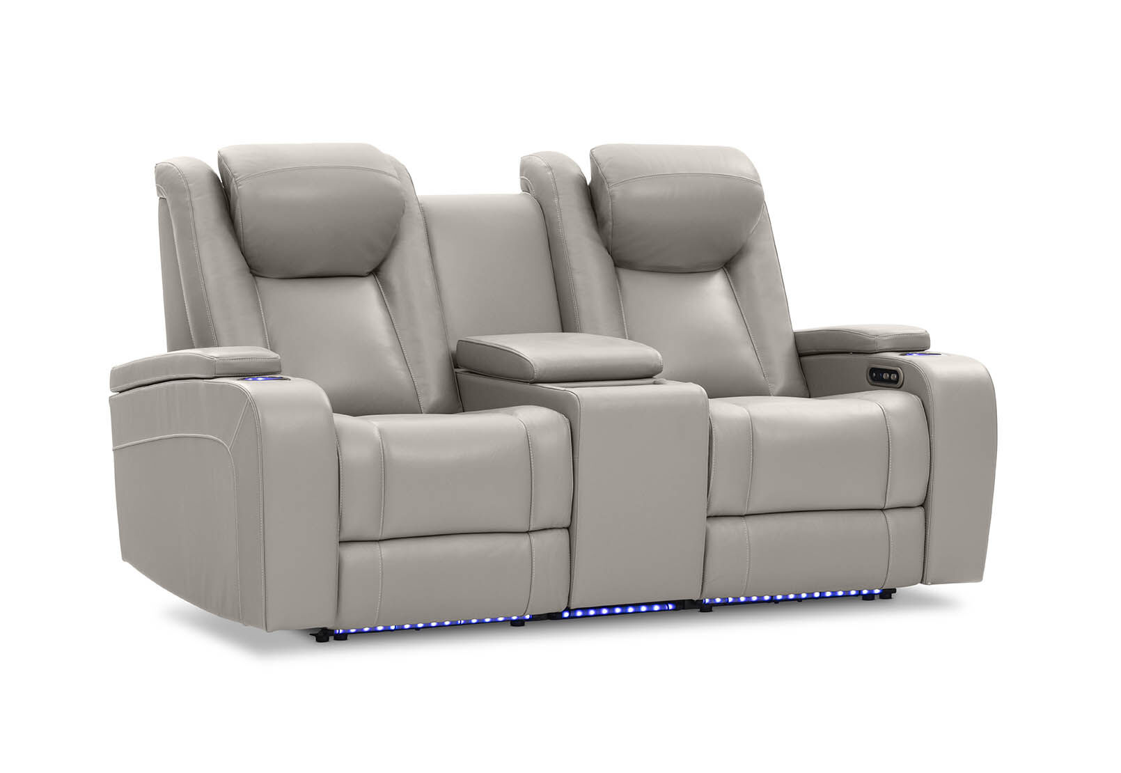 SENTINAL MK2 LEATHER - 2 Seater with 2 Electric Recliners and Console SENTINAL MK2 LEATHER