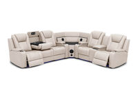 SENTINAL MK2 LEATHER - 5 Piece Corner with RHF Console SENTINAL MK2 LEATHER