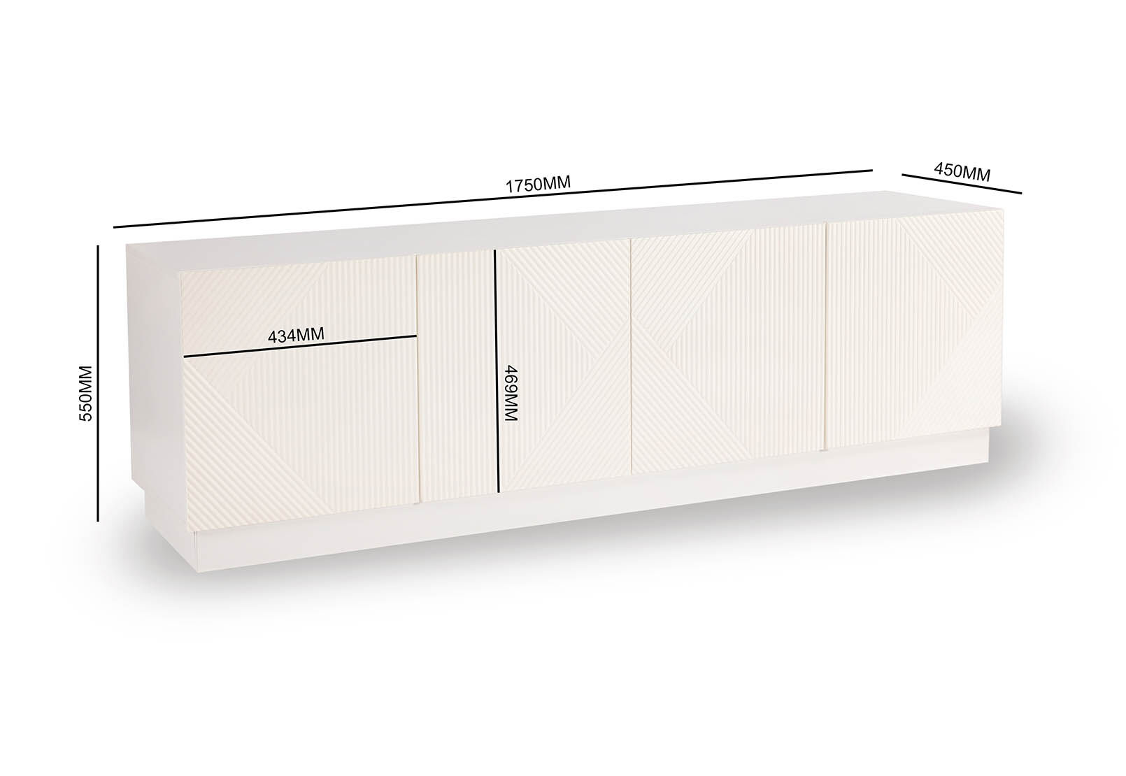 WHITE GATES White Entertainment Unit Amart Furniture