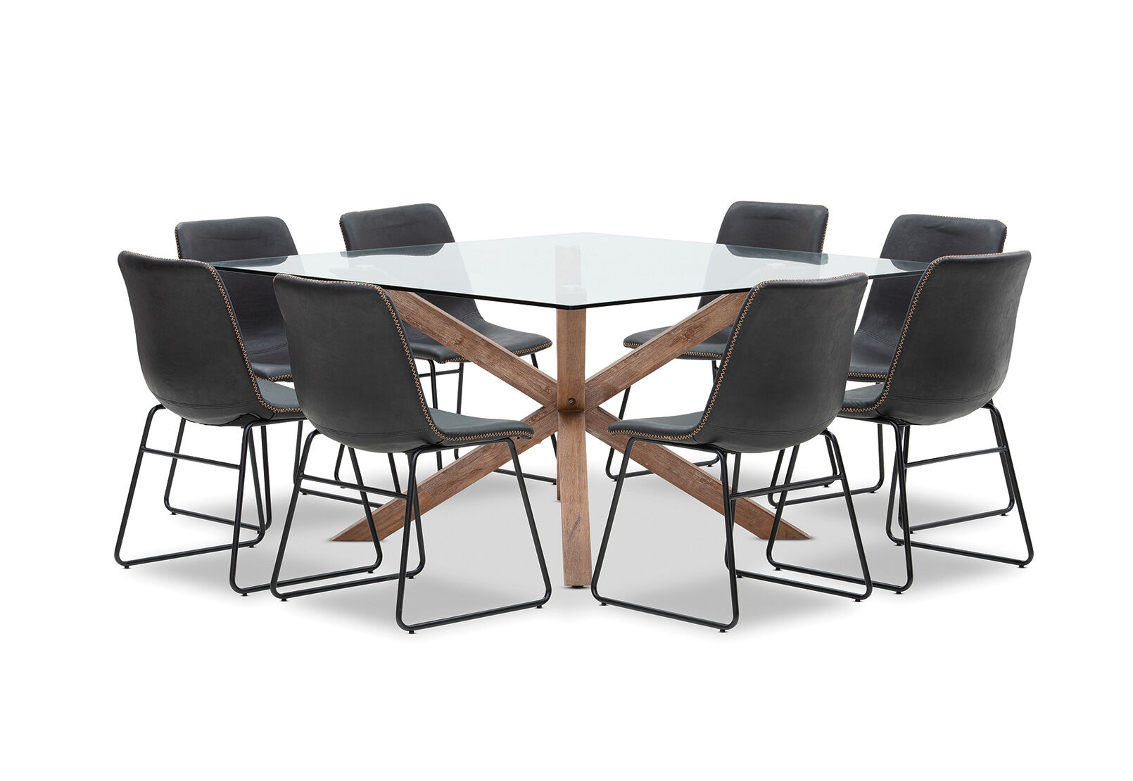 PROMENADE - 9 Piece Dining Suite with Loire Dining Chairs PROMENADE