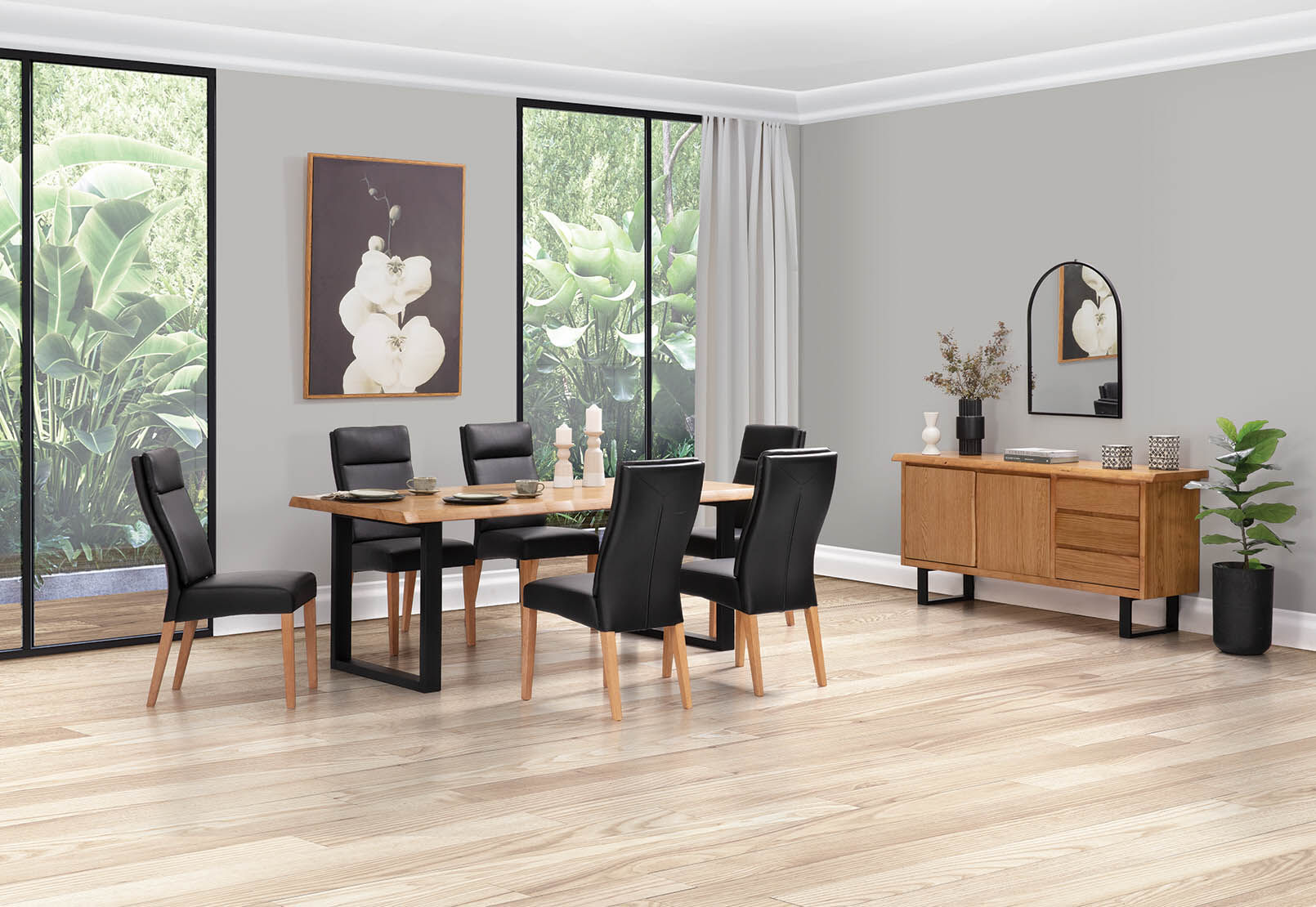Amart industrial top dining table