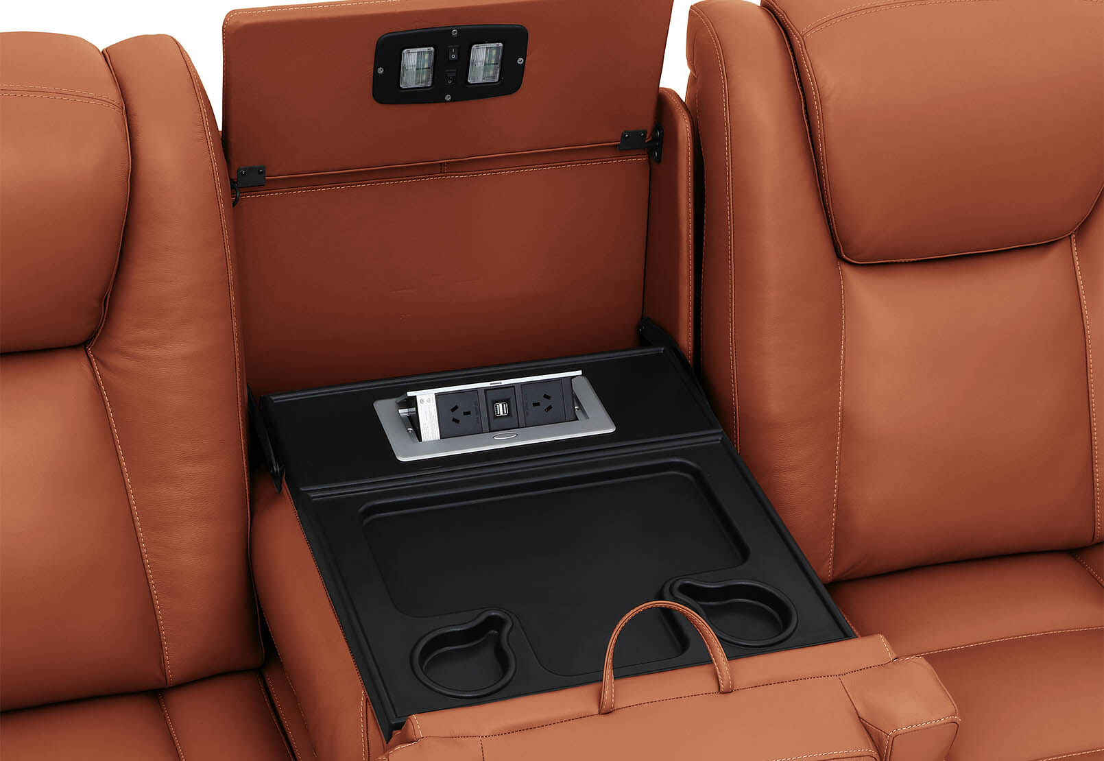 SENTINAL MK2 LEATHER - 5 Piece Corner with RHF Console SENTINAL MK2 LEATHER