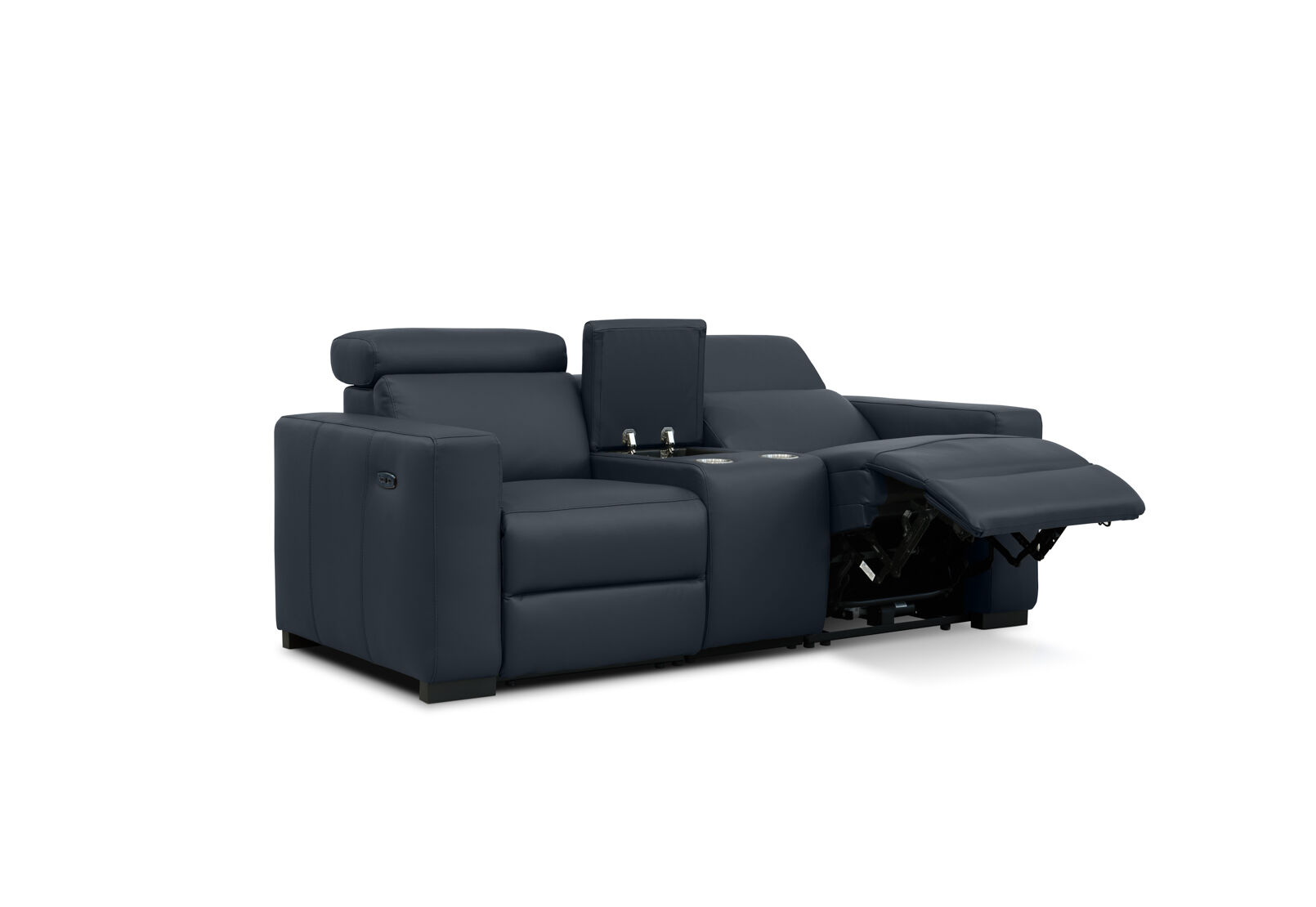 DAMIAN LEATHER - 2 Seater Sofa with inbuilt Electric Recliners DAMIAN LEATHER
