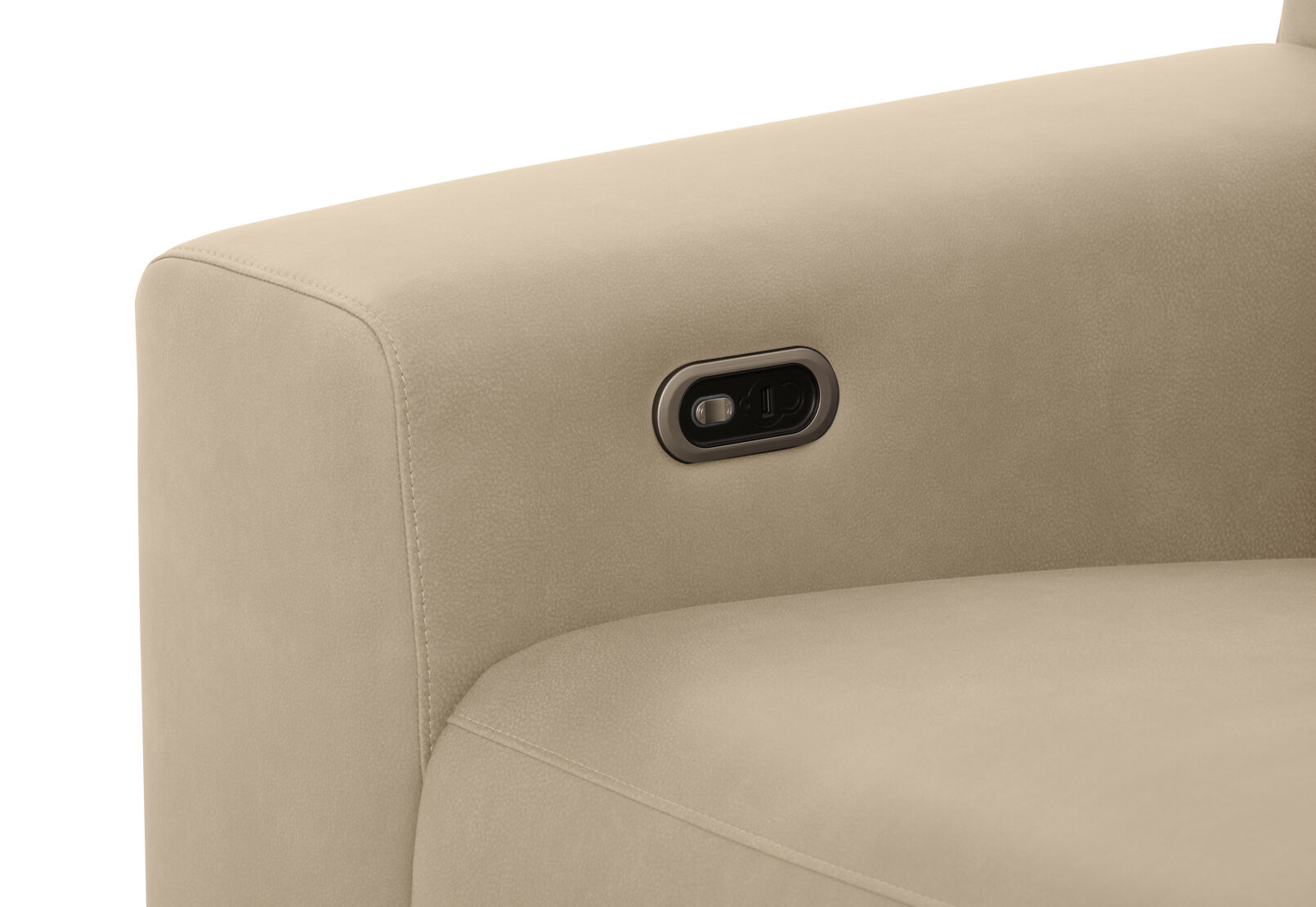 GAGE FABRIC - 3 Seater Sofa with Electric Recliner & RHF Chaise GAGE FABRIC