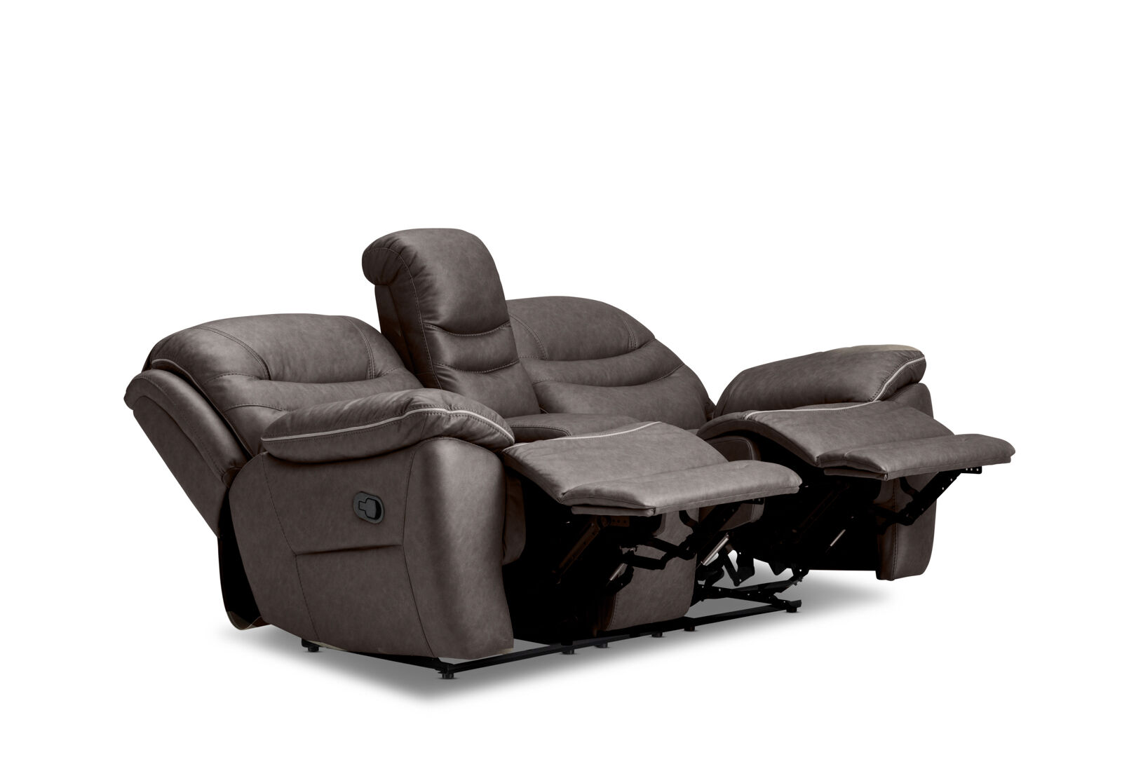 FEDERER FABRIC - 2 Seater with inbuilt Recliners and Console FEDERER FABRIC