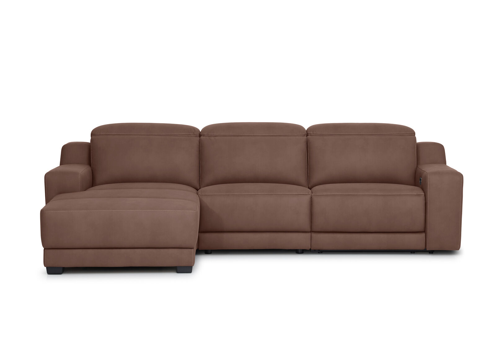 VANTRO FABRIC - 3 Seater LHF Chaise with inbuilt Electric Recliner VANTRO FABRIC