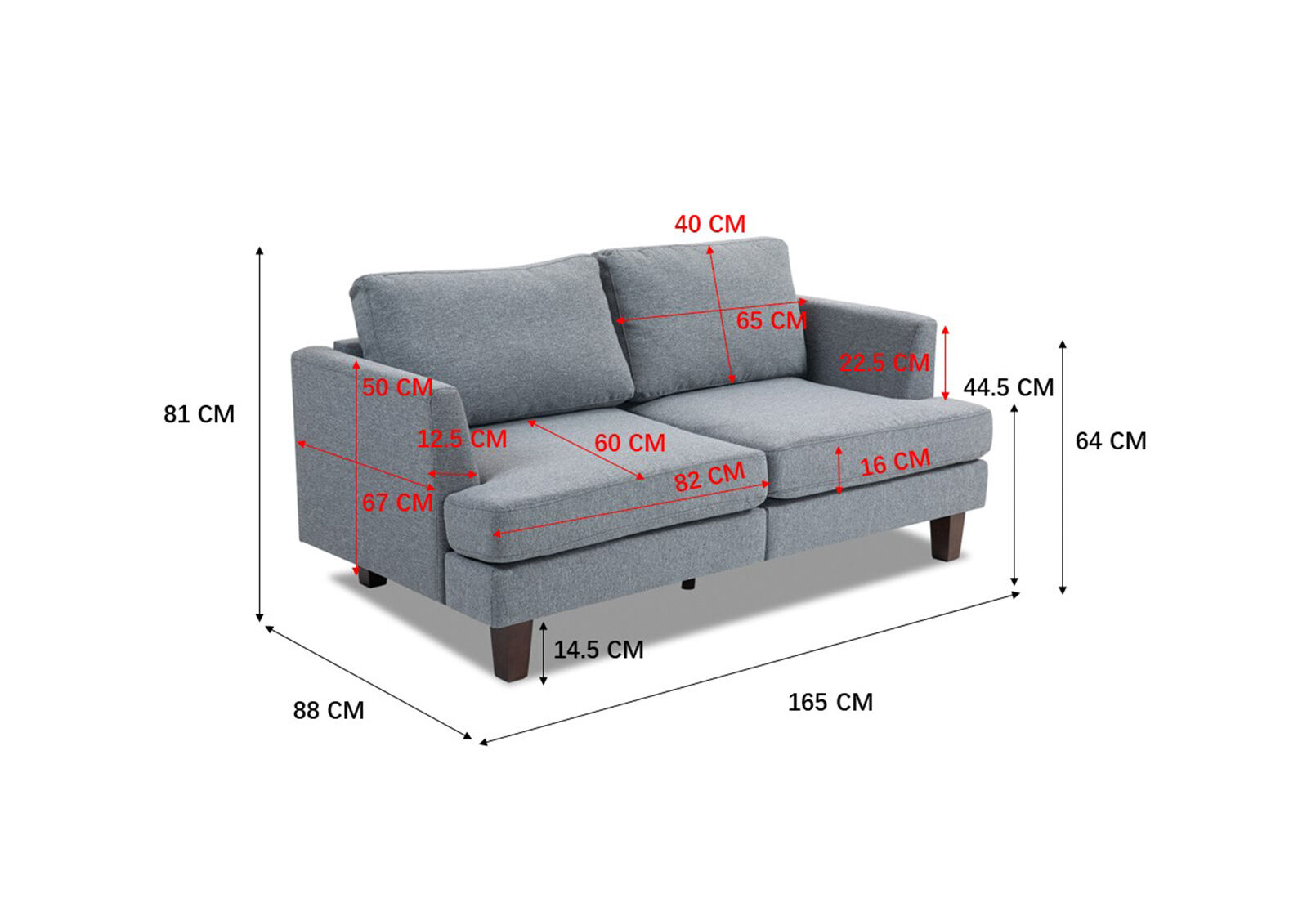 JACKSON - 2 Seat Sofa JACKSON