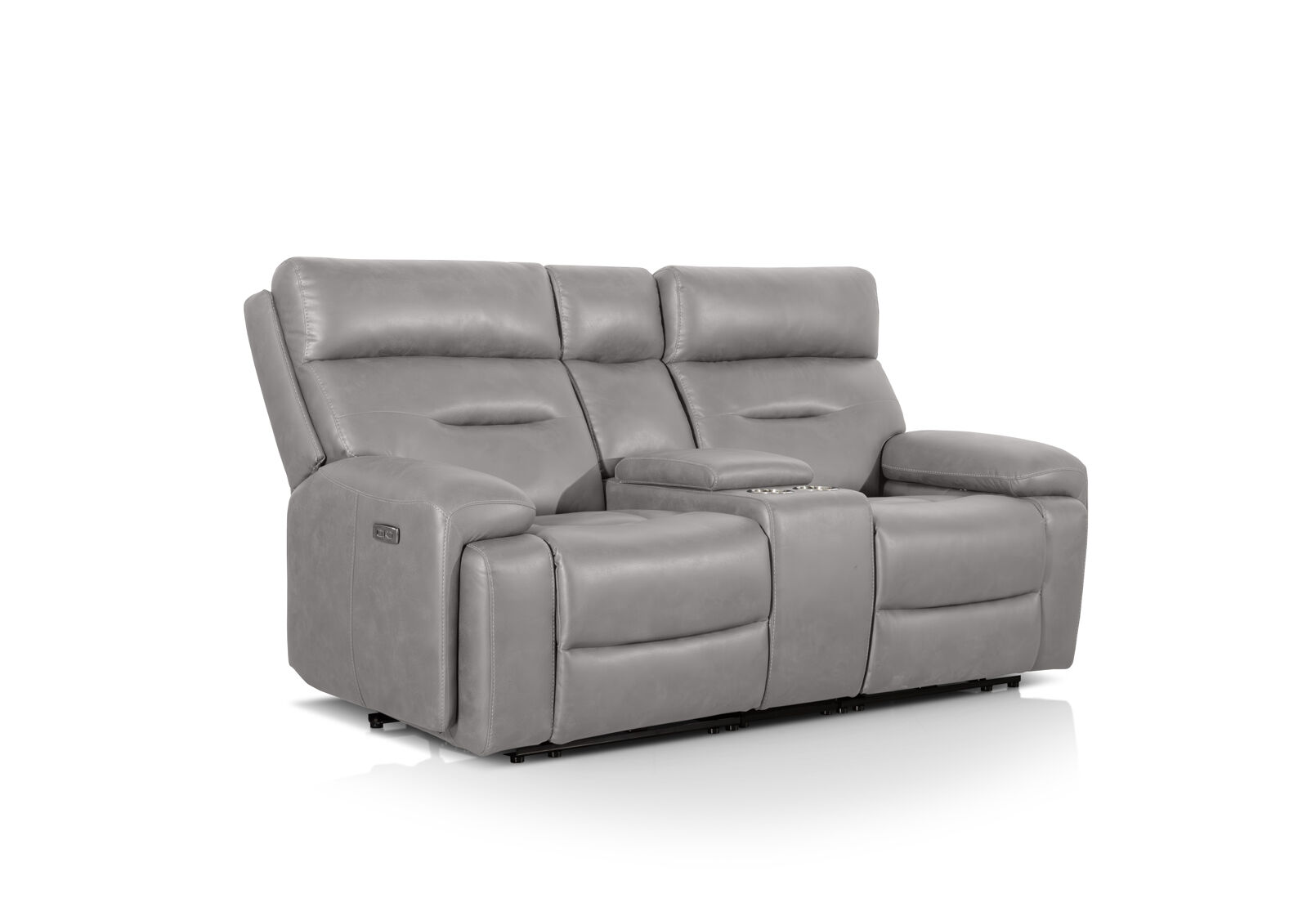 HOLLYWOOD FABRIC - 2 Seater with Electric Recliners & Console HOLLYWOOD FABRIC
