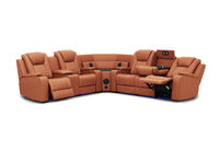 SENTINAL MK2 LEATHER - 5 Piece Corner with LHF Console SENTINAL MK2 LEATHER
