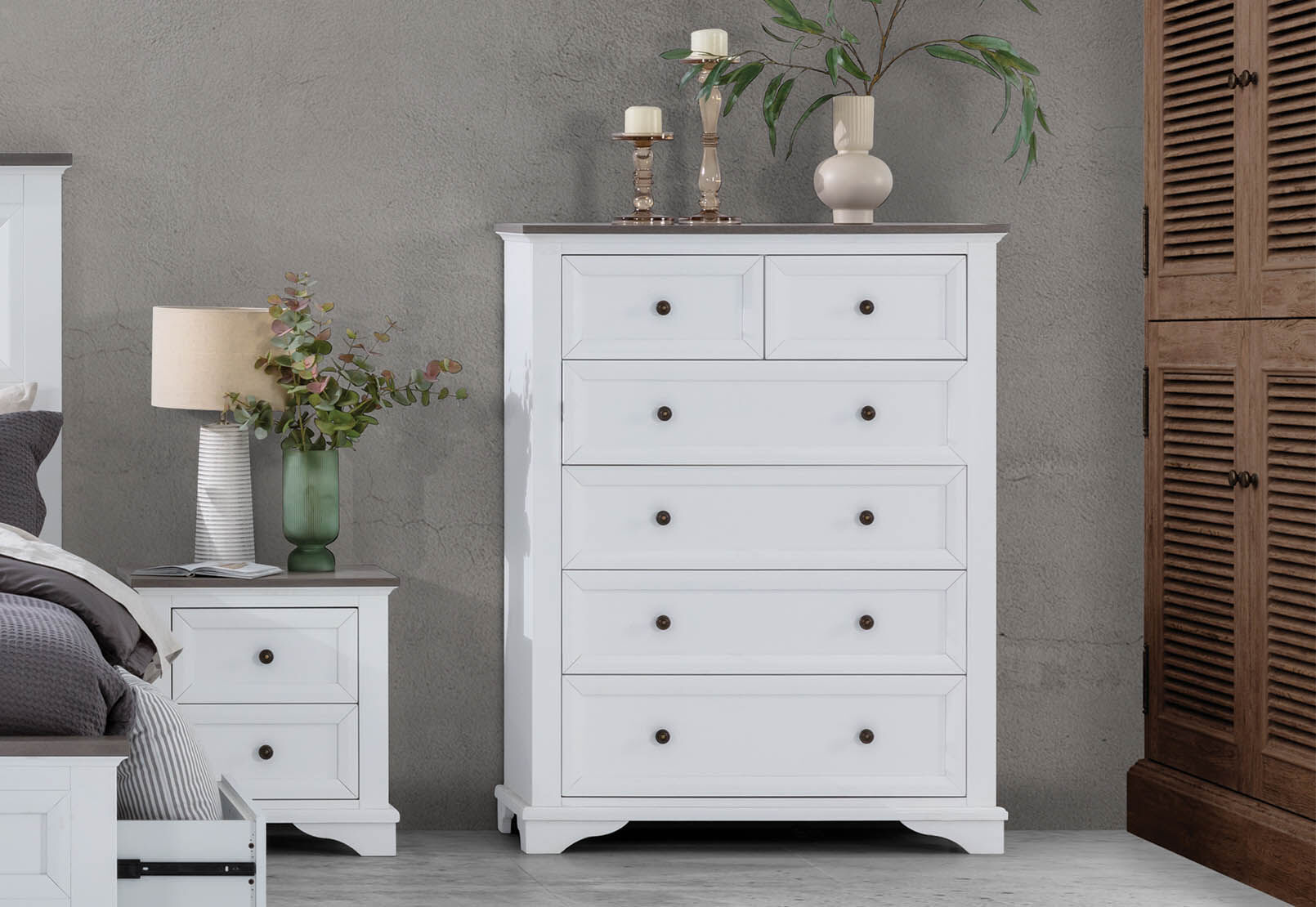 Dresser 6 drawer shop tall