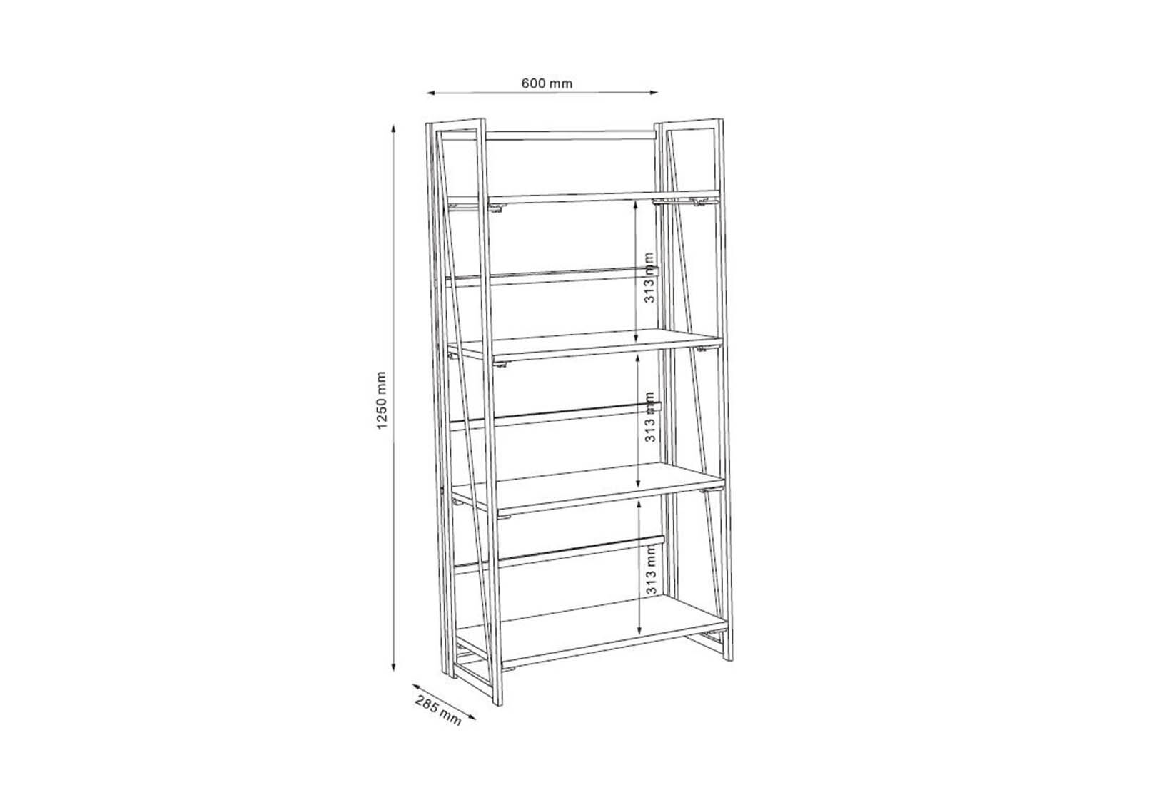 BLACK HACKNEY Bookcase Amart Furniture